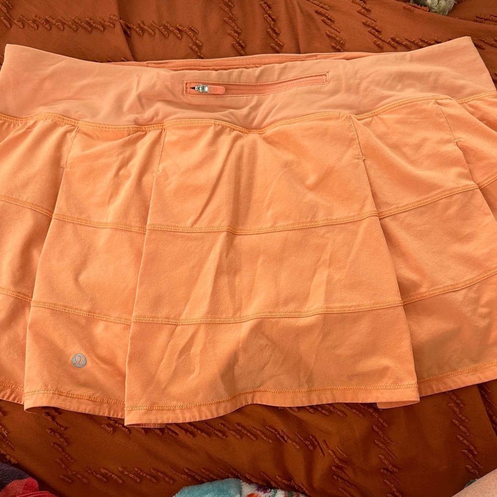 Lululemon Athletica Vibrant Orange Skirt
